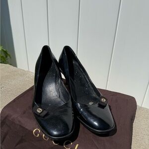 Vintage Gucci Black Kitten Heels